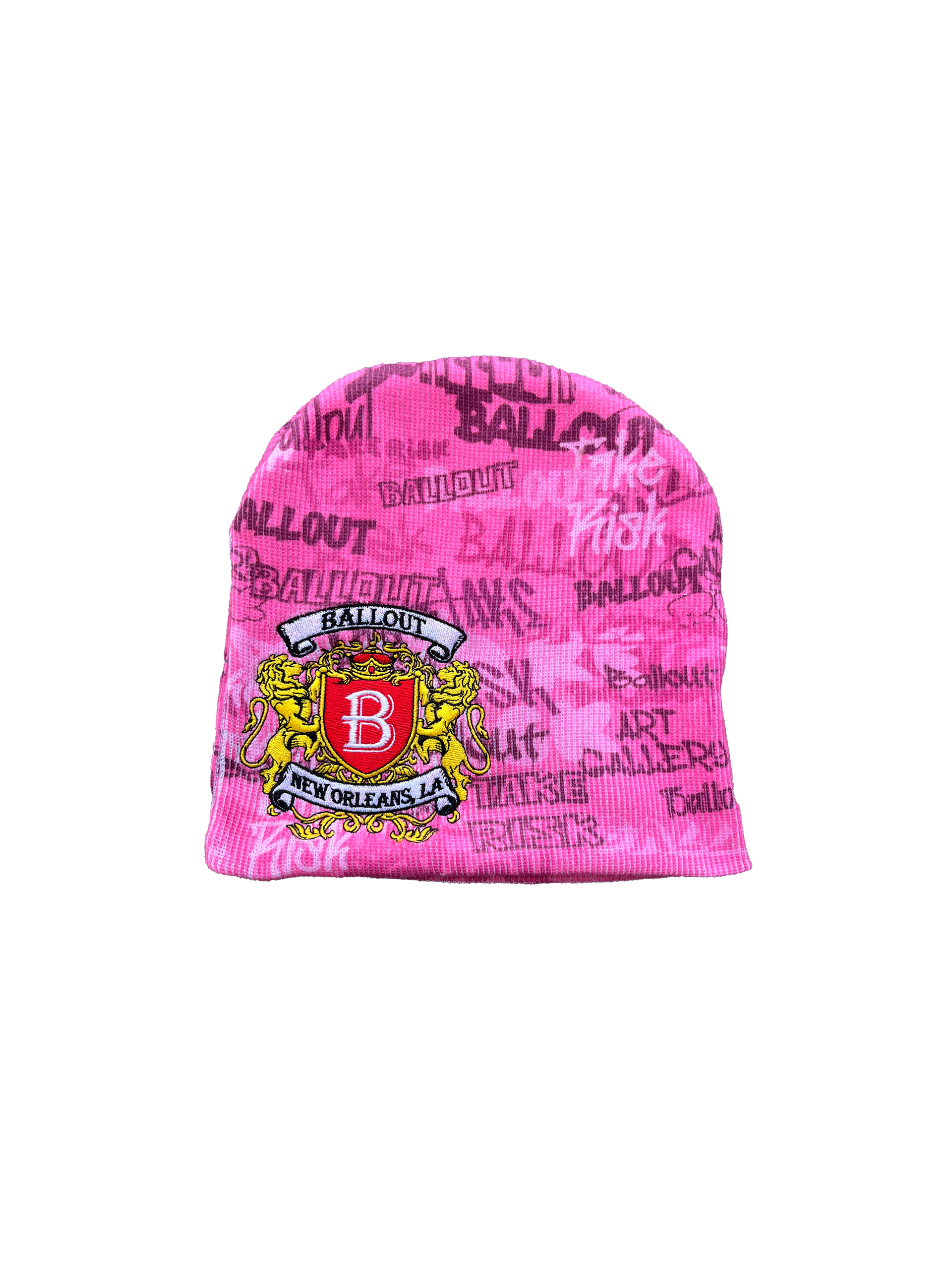 PAINT CAN PINK GRAFFITI BEANIE