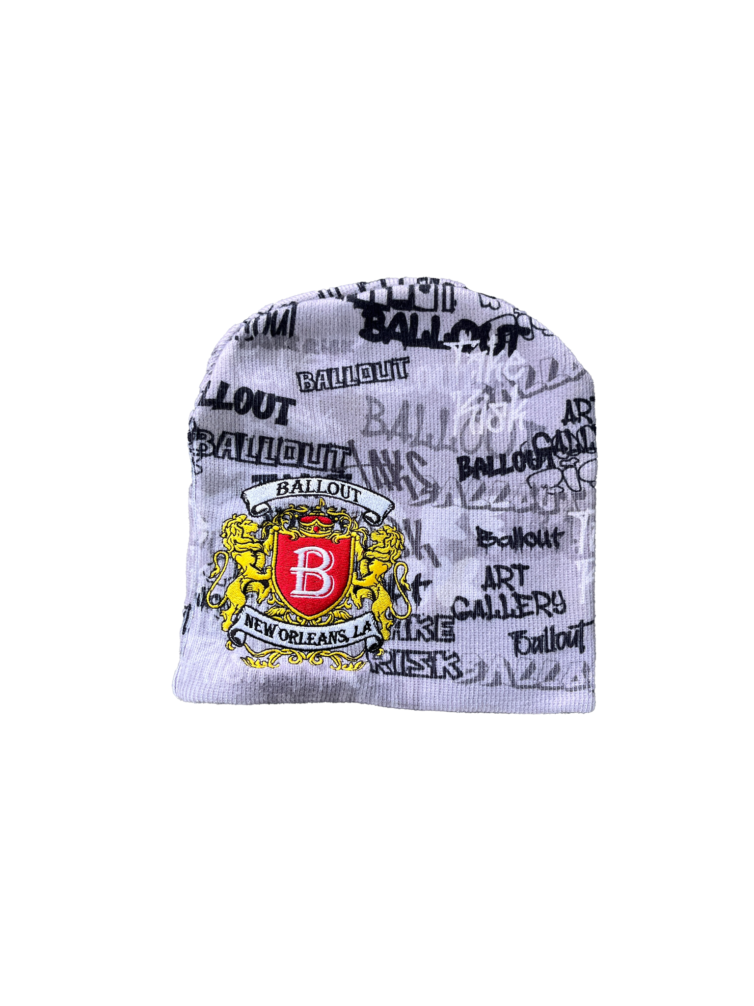 CONCRETE GREY GRAFFITI BEANIE